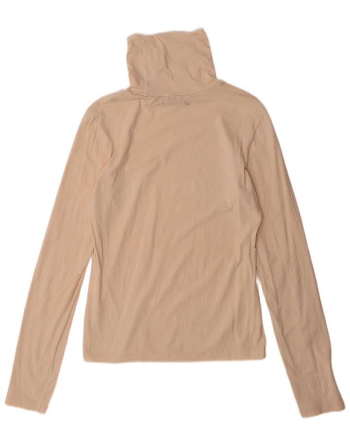 Top feminino GAS manga comprida UK 18 XL algodão branco