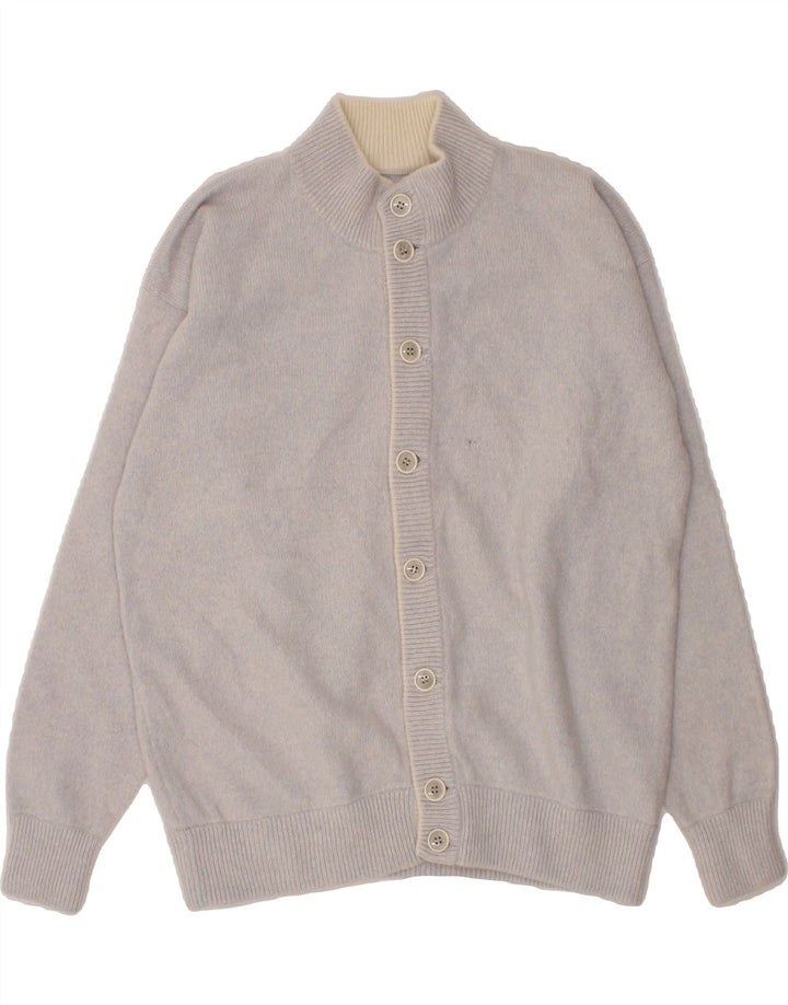 VINTAGE Mens Cardigan Sweater Large Grey Vintage Vintage and Second-Hand Vintage from Messina Hembry 