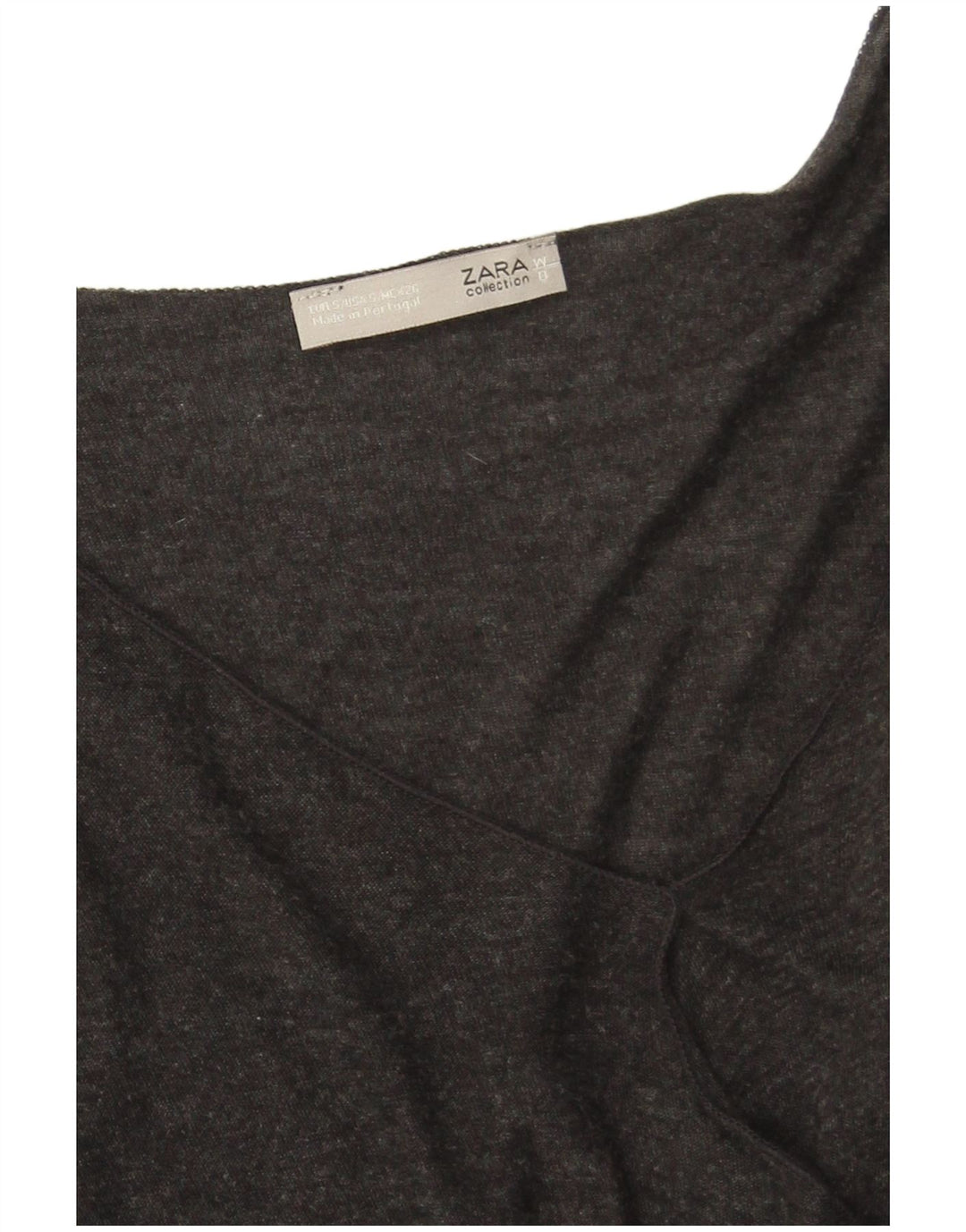 Zara vestido feminino oversized, Reino Unido 10, pequeno, cinza, viscose