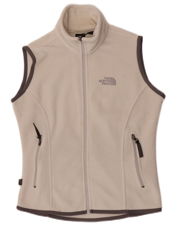 The North Face Womens Oversized Fleece Gilet UK 10 Pequeno Poliéster Branco