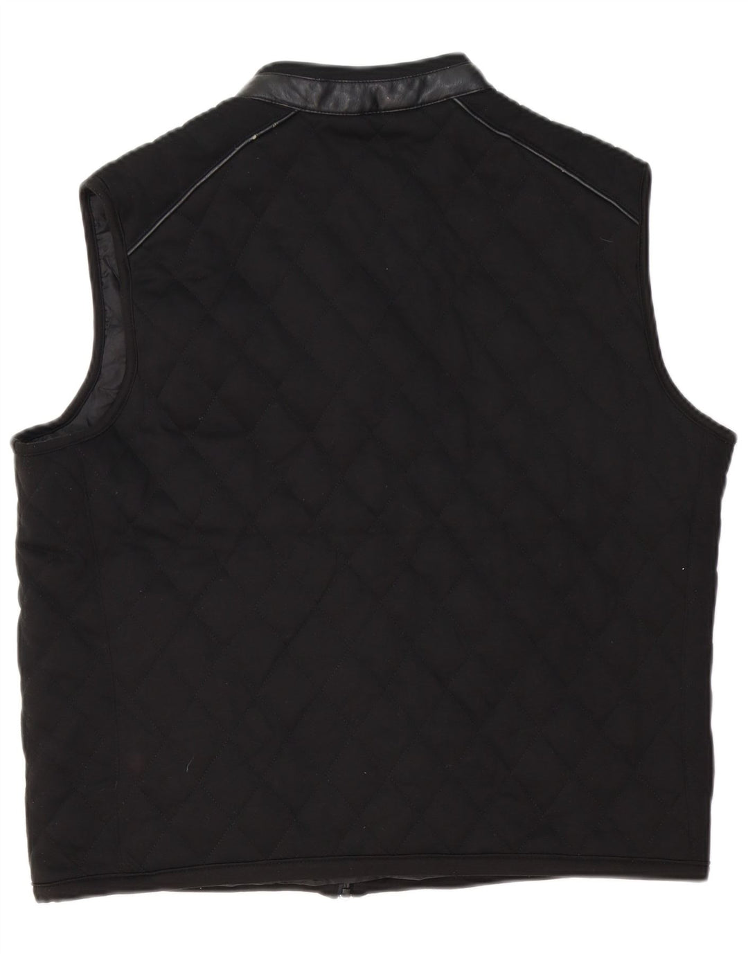 Colete acolchoado masculino Zara UK 42 XL preto poliéster
