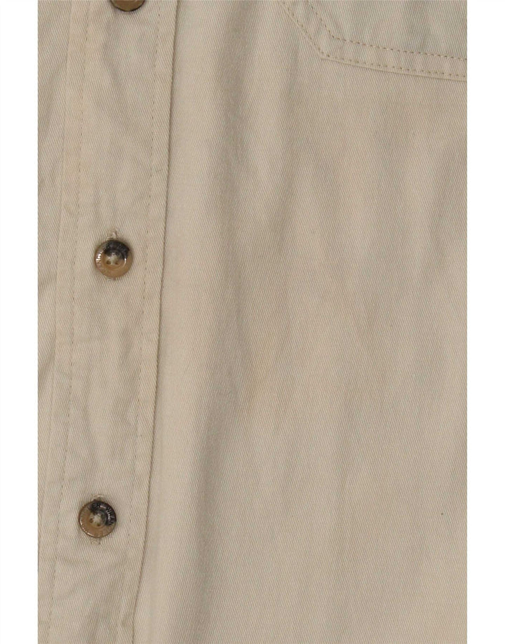 Wrangler Camisa masculina sem mangas de algodão bege médio