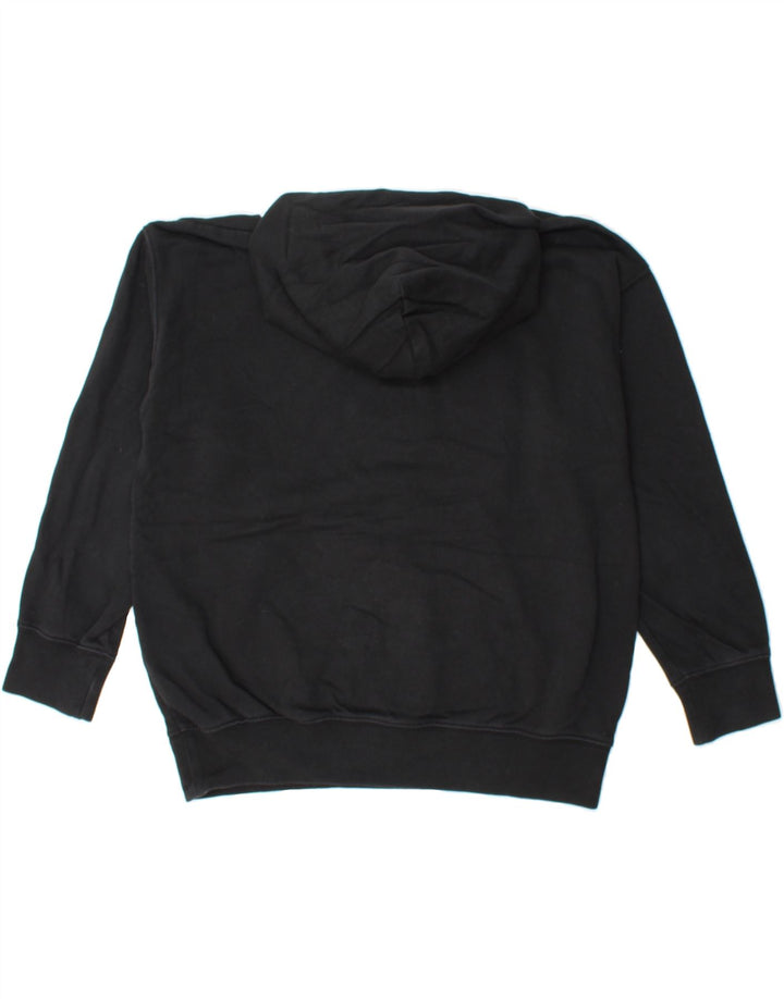 GAP Boys Oversized Graphic Hoodie Jumper 9-10 Years Black Cotton Vintage Gap and Second-Hand Gap from Messina Hembry 