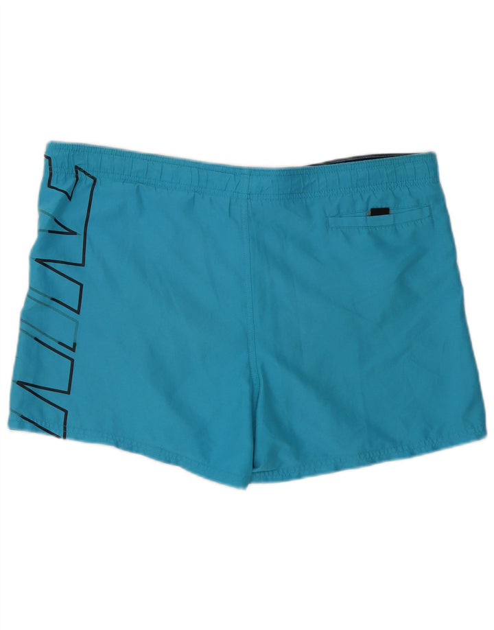 Shorts de natação masculinos Nike Graphic grande azul poliéster