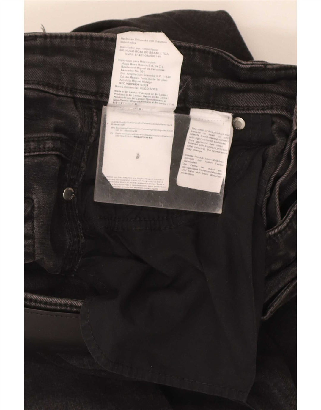Hugo Boss Masculino Jeans Slim W30 L31 Algodão Preto