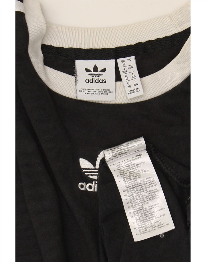 Camiseta Adidas Feminina Top UK 12 Médio Algodão Preto