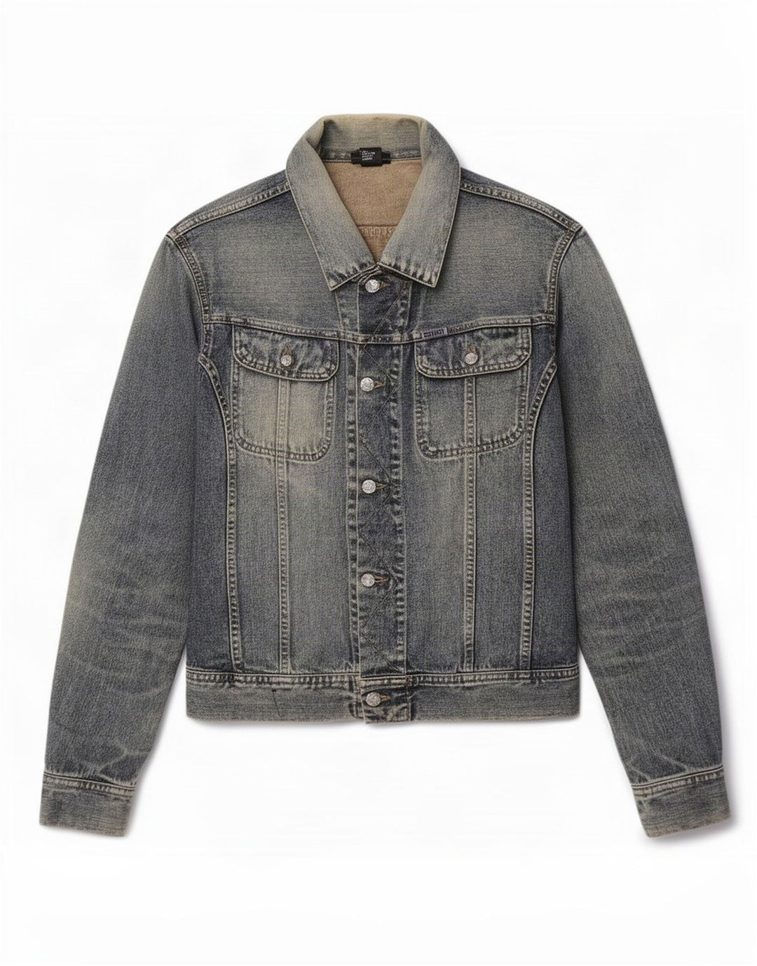 Jaqueta jeans masculina Diesel UK 38 algodão azul médio