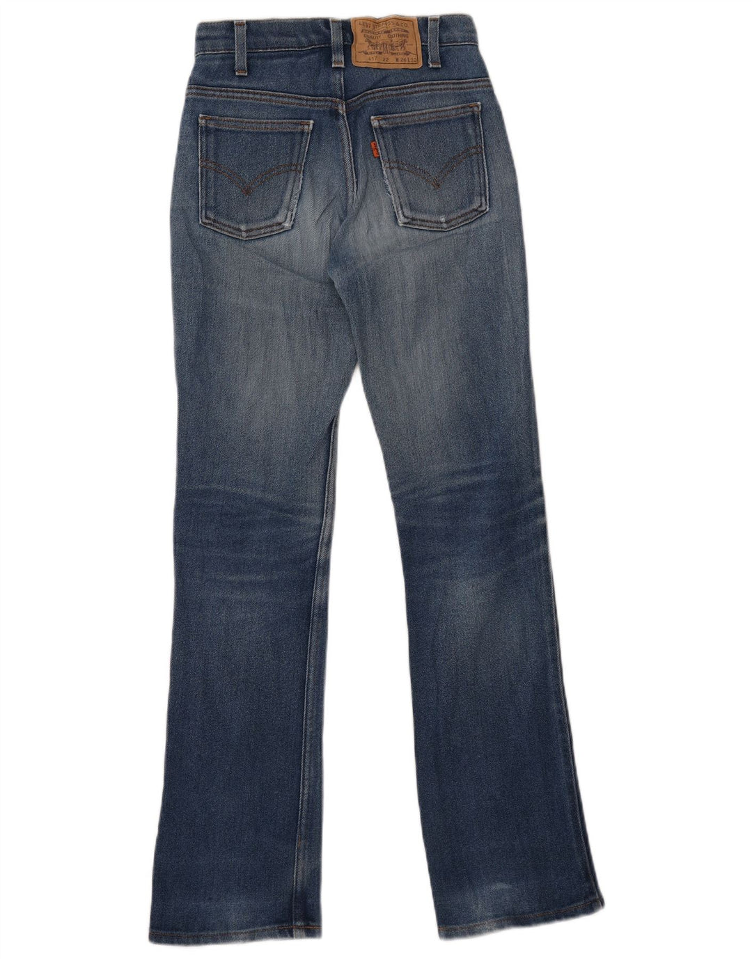 Calça jeans feminina LEVI'S 417 Bootcut W26 L32 azul algodão