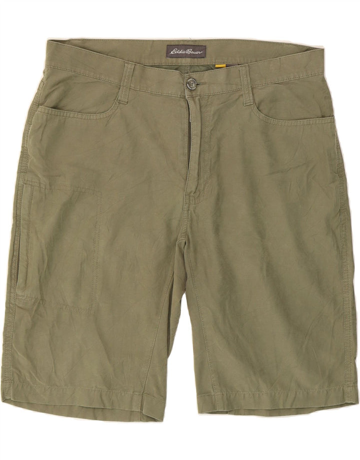 EDDIE BAUER Mens Cargo Shorts W35 Large  Khaki Cotton Vintage Eddie Bauer and Second-Hand Eddie Bauer from Messina Hembry 