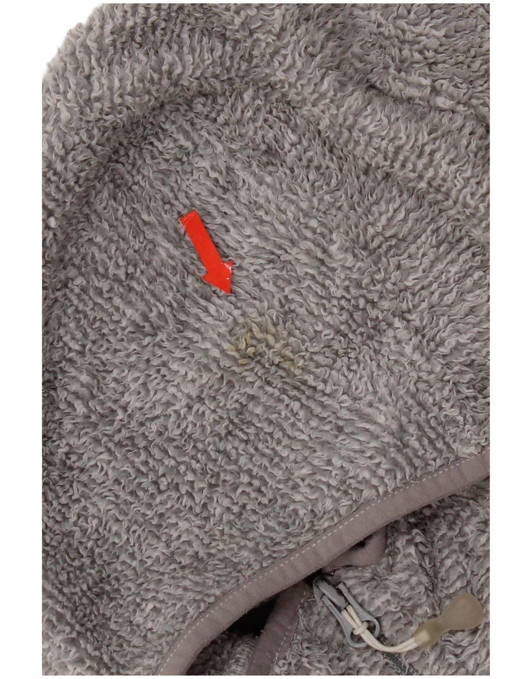 Jaqueta de lã com capuz feminina Jack Wolfskin Reino Unido 12 poliéster cinza médio