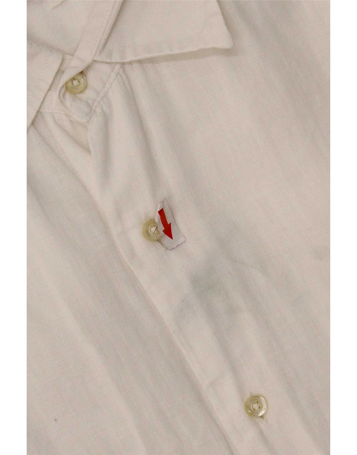Camisa masculina Etro 2XL linho branco