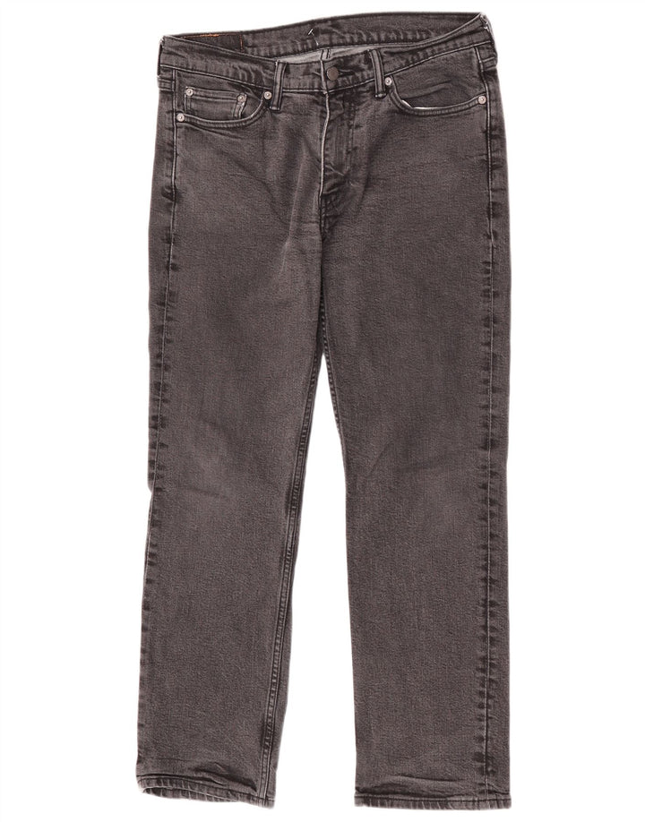 Levi's Masculino 514 Straight Jeans W33 L30 Cinza Algodão