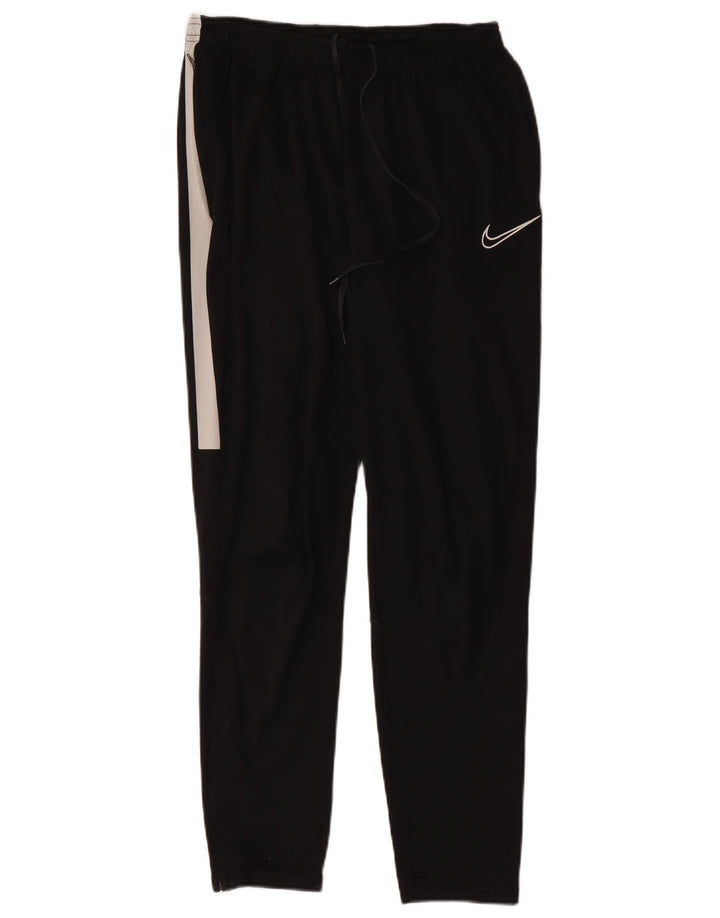 Calça de treino masculina NIKE grande poliéster colorblock preto
