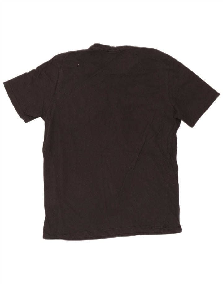 Camiseta gráfica masculina Champion de algodão preto médio