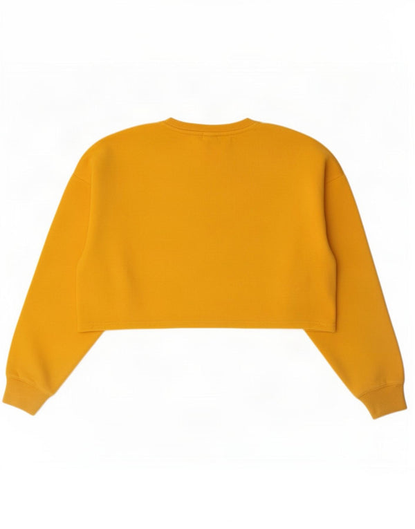 Russell Athletic Girls Crop moletom oversized 9-10 anos amarelo