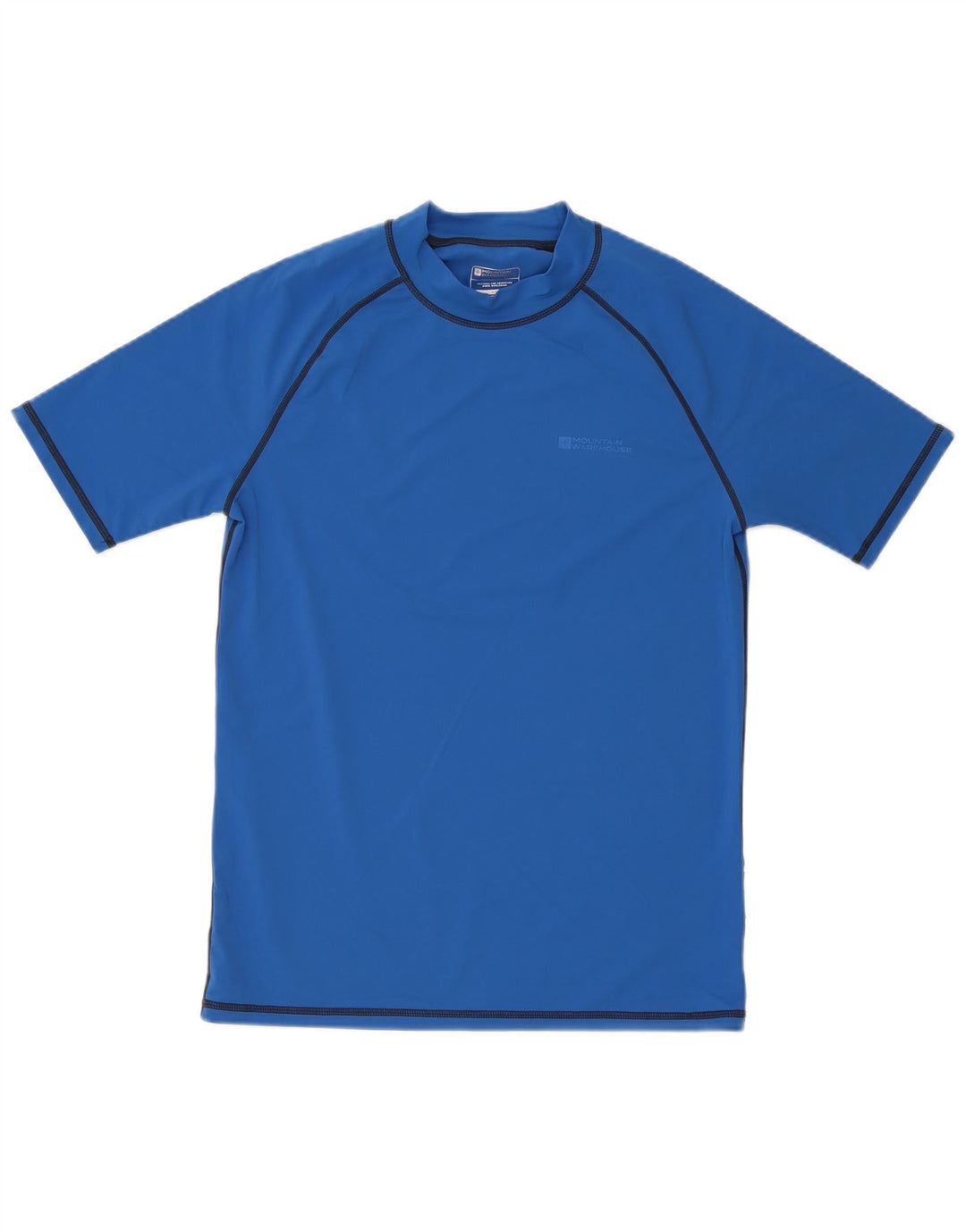 Camiseta masculina com proteção UV Mountain Warehouse em poliéster azul grande