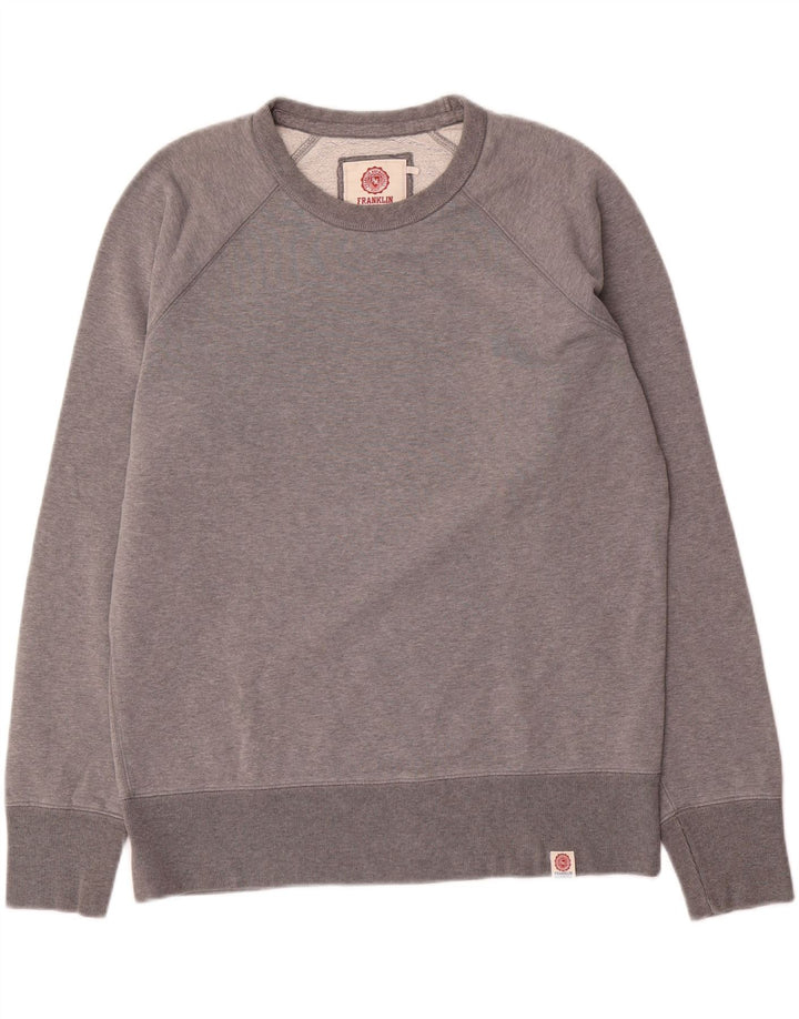 Franklin & Marshall moletom masculino jumper grande cinza manchado