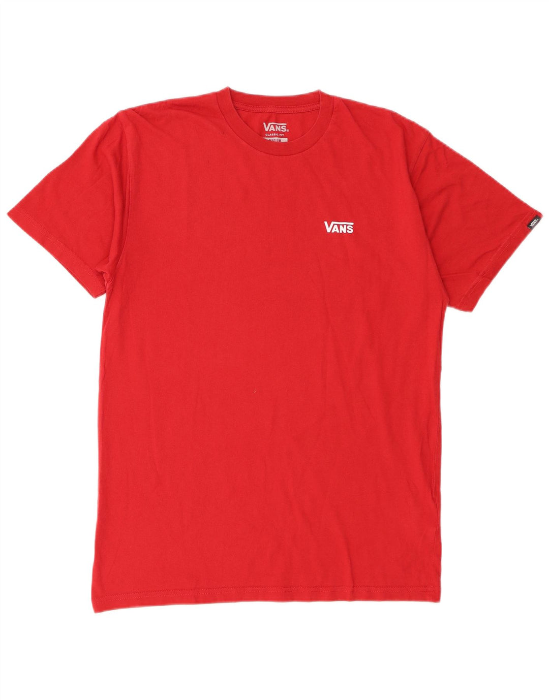 Camiseta Vans Masculina Classic Fit Top Médio Algodão Vermelho