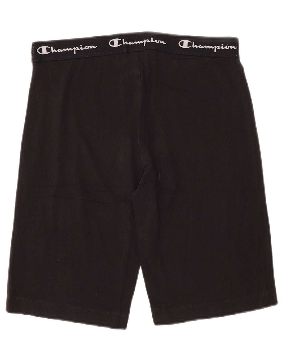 Shorts esportivos gráficos femininos CHAMPION UK 12 algodão preto médio