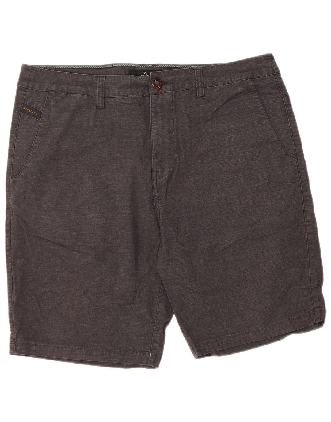 Rip Curl Mens Chino Shorts W34 Grande Algodão Cinza
