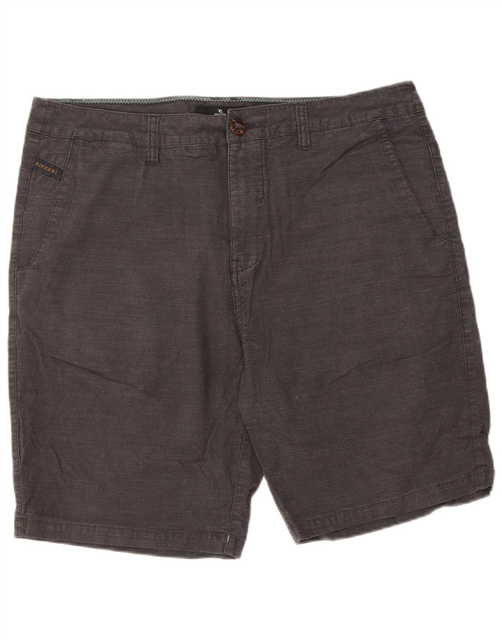 Rip Curl Mens Chino Shorts W34 Grande Algodão Cinza