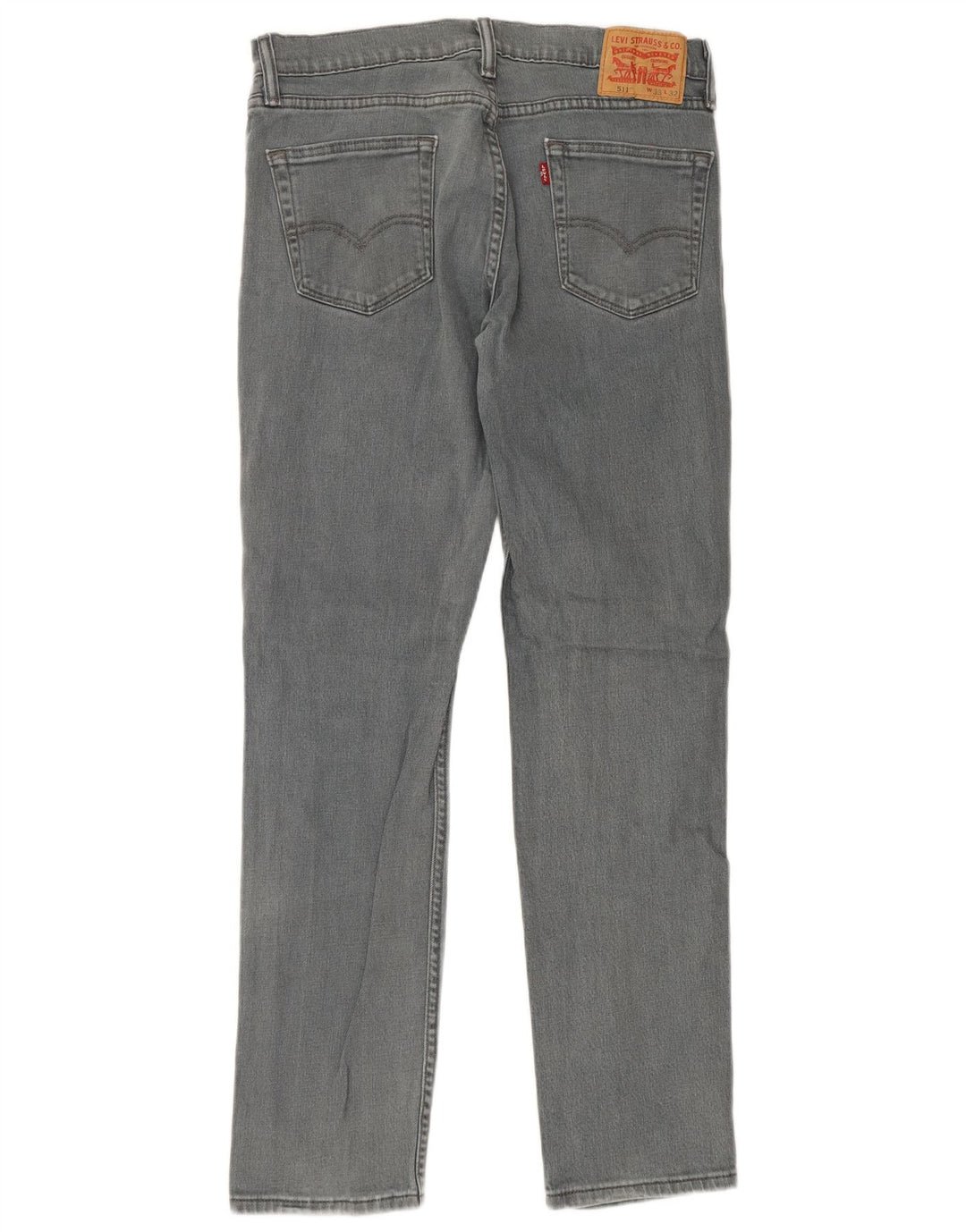 Calça Jeans Levis 511 Slim Masculina W33 L32 Cinza Algodão