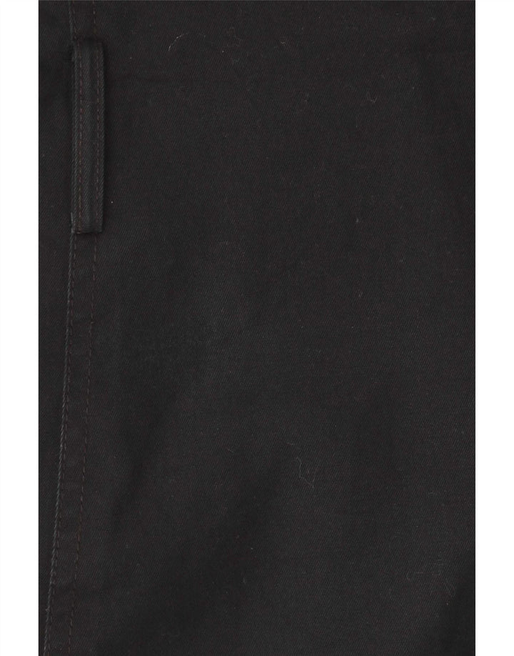 Trench coat feminino com peito duplo Gap Reino Unido 14 algodão preto médio