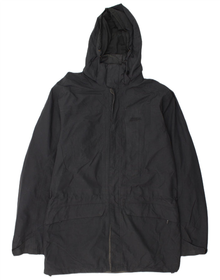 Jaqueta de chuva masculina alta com capuz da Mountain Equipment Reino Unido 38 azul marinho médio