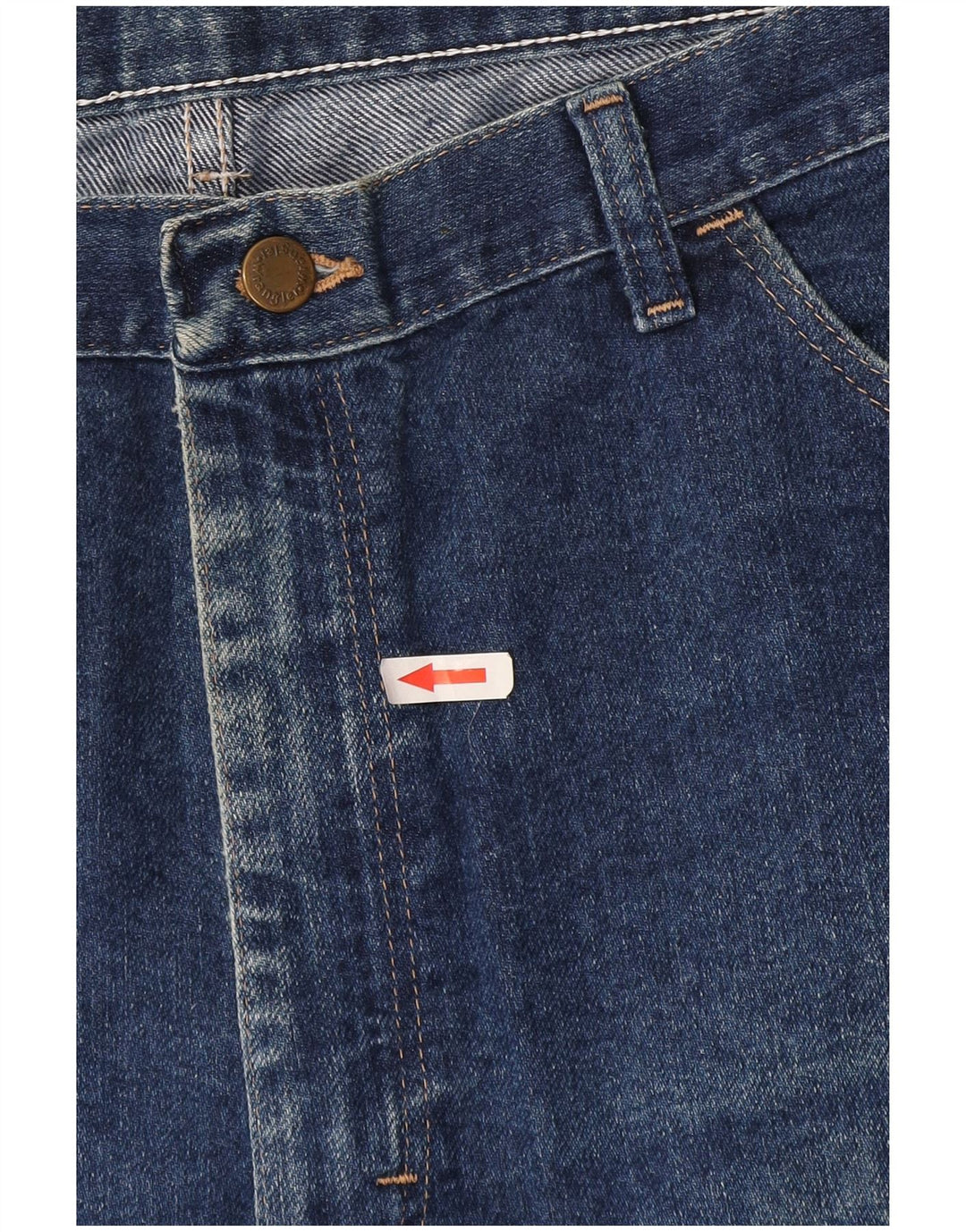 Wrangler Calça jeans masculina cortada W40 L24 algodão azul