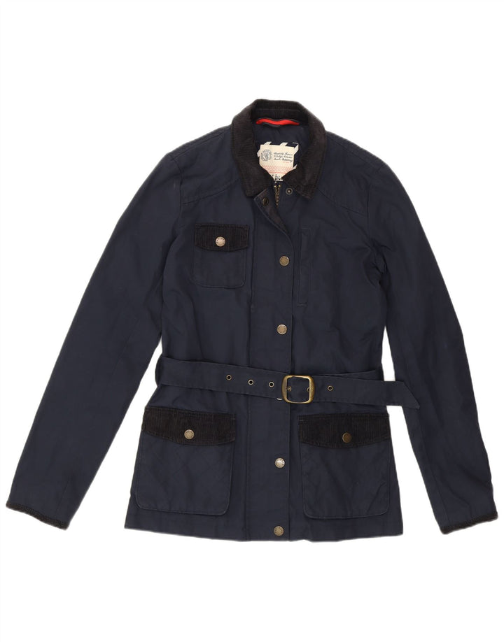 Jaqueta utilitária feminina FAT FACE UK 8 poliéster azul marinho pequeno