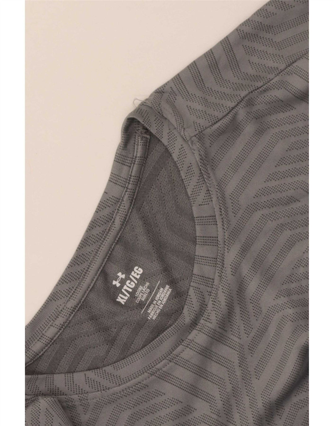 Camiseta masculina Under Armour Top XL cinza geométrica
