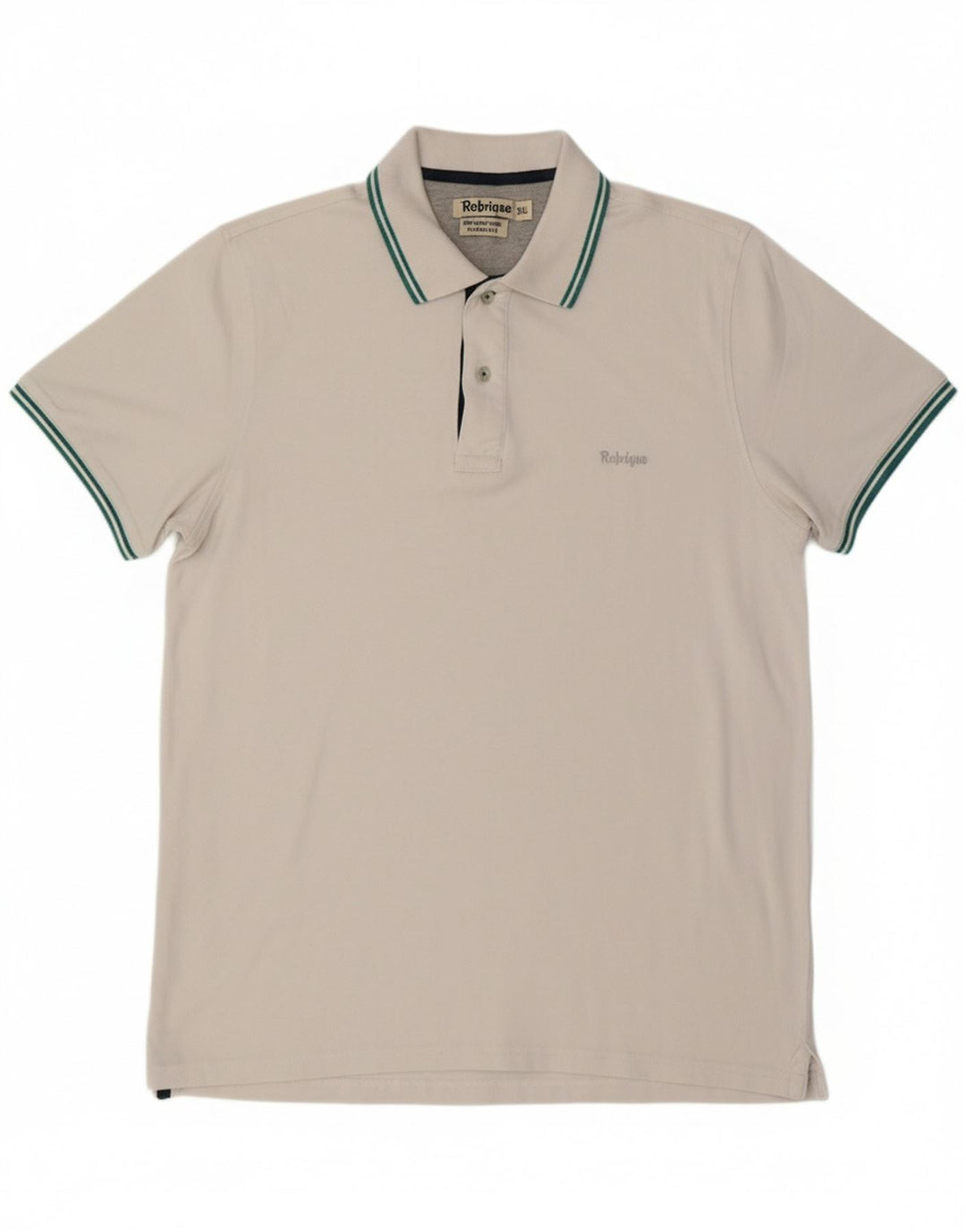 REFRIGUE Mens Polo Shirt 2XL White Cotton Vintage Refrigue and Second-Hand Refrigue from Messina Hembry 