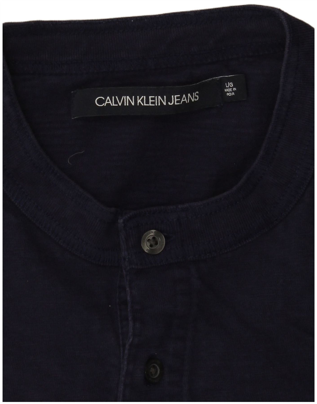 Camiseta masculina Calvin Klein Jeans grande azul marinho