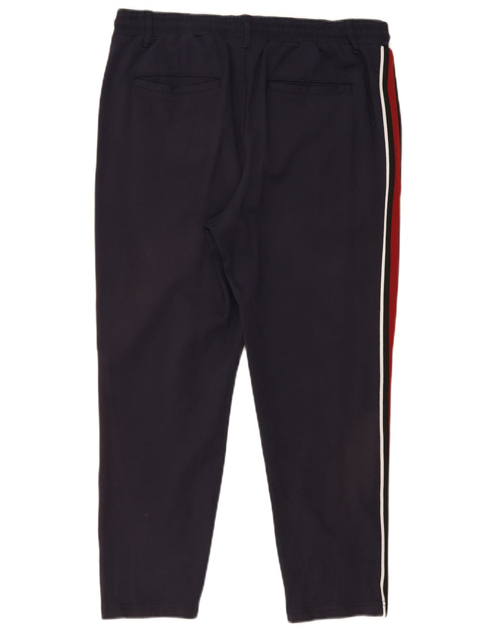 Calça de treino masculina Jack & Jones grande azul marinho colorblock viscose