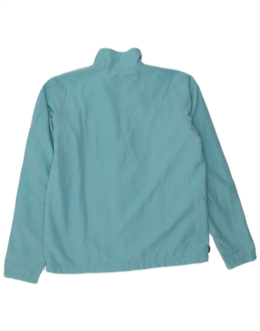 Adidas Womens Tracksuit Top Jacket UK 14 Grande Azul Poliéster