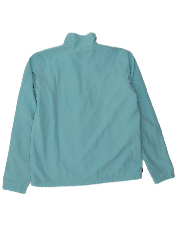 Adidas Womens Tracksuit Top Jacket UK 14 Grande Azul Poliéster