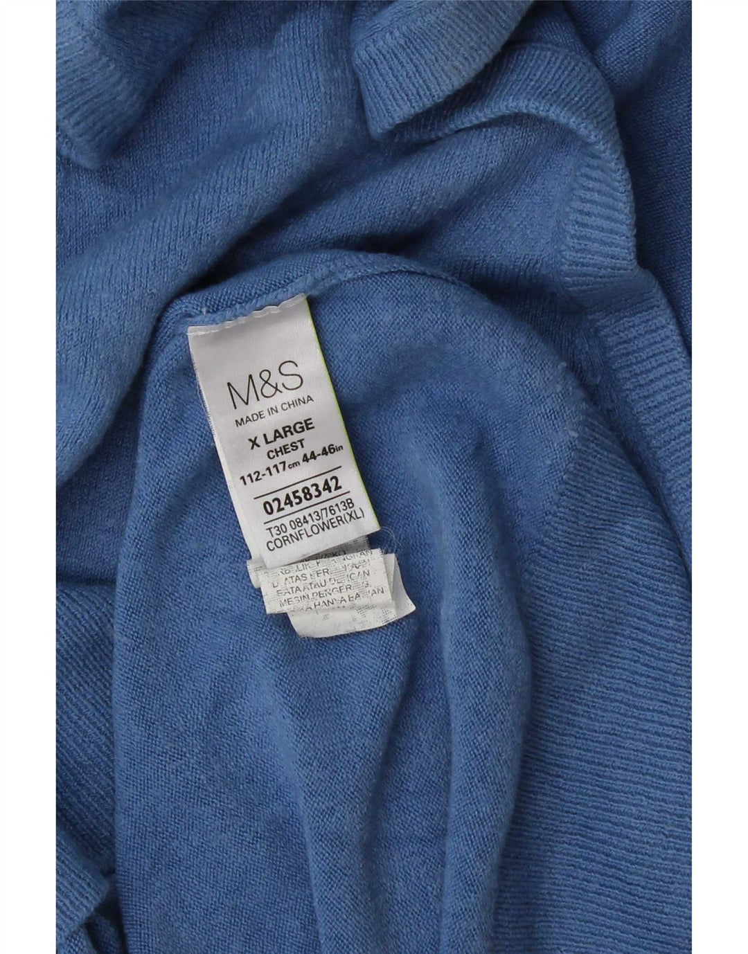 Regata masculina Marks & Spencer com colete XL azul acrílico
