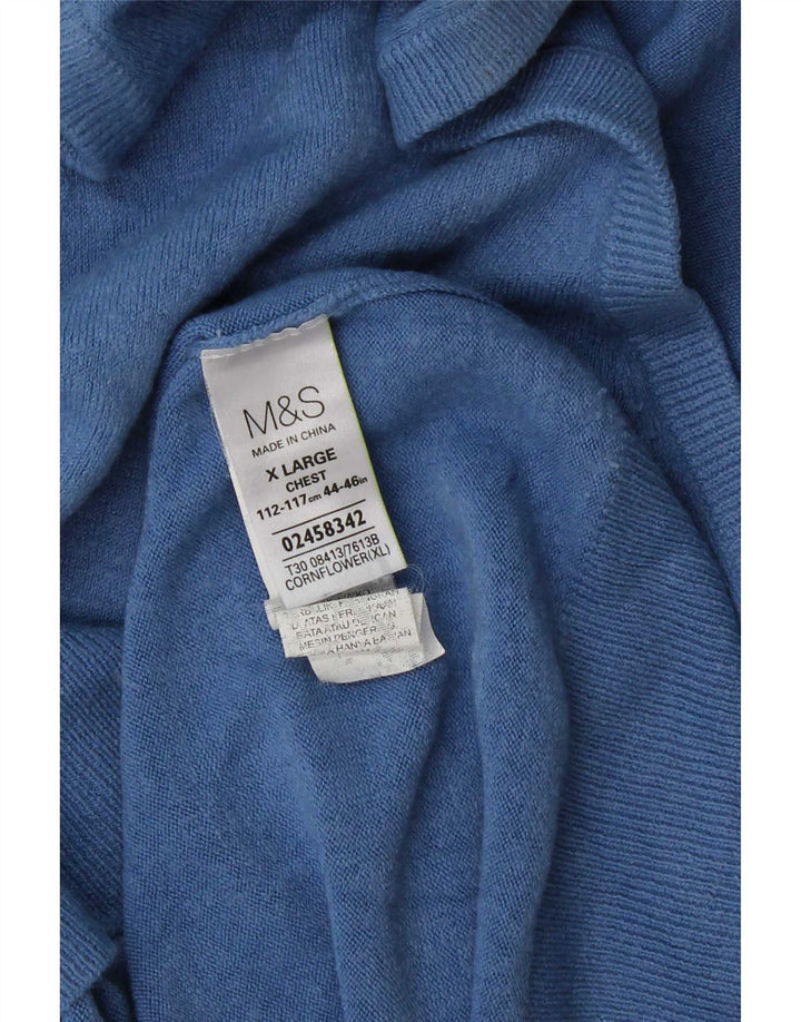 Regata masculina Marks & Spencer com colete XL azul acrílico