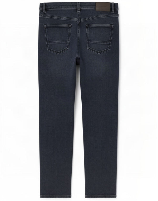 Massimo Dutti Mens Tapered Jeans EU 40 Médio W31 L28 Azul Marinho Algodão