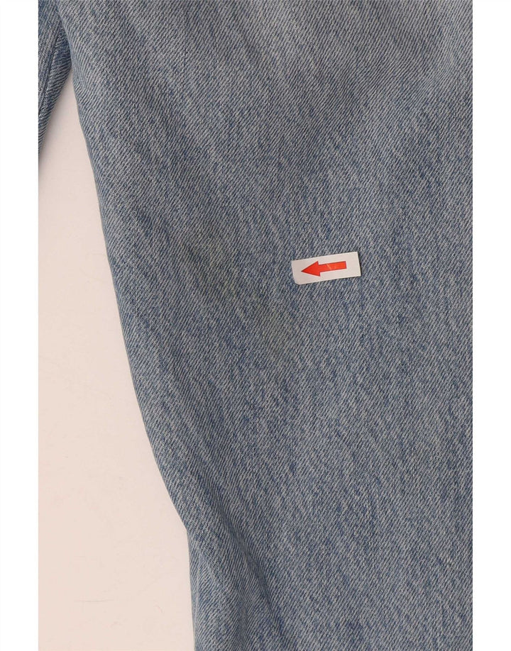 Calça Jeans Levis Feminina 501 Distressed Straight W29 L28 Azul Algodão