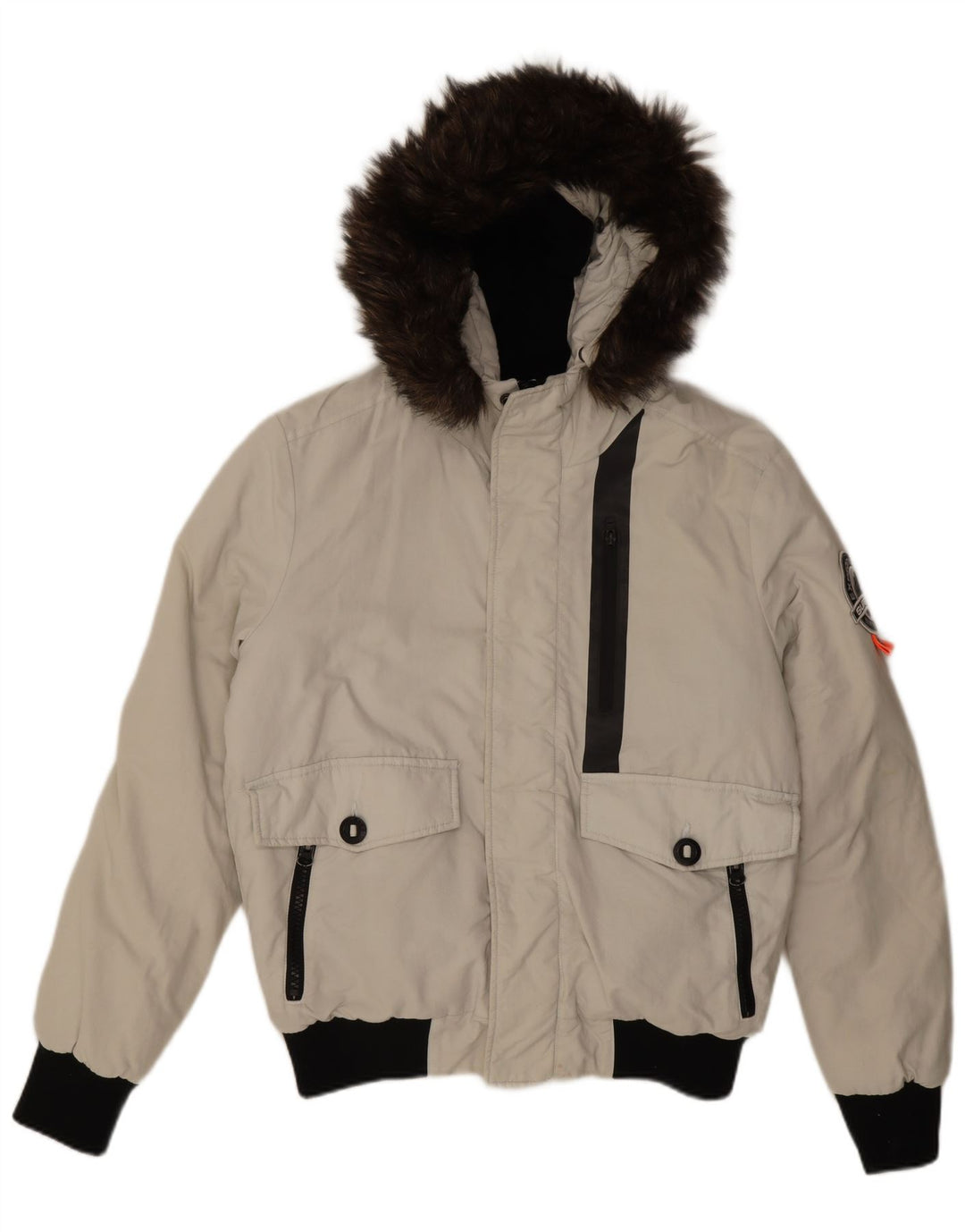 Jaqueta Bomber Superdry Masculina Everest Mountain Parka Reino Unido 40 Grande Branco