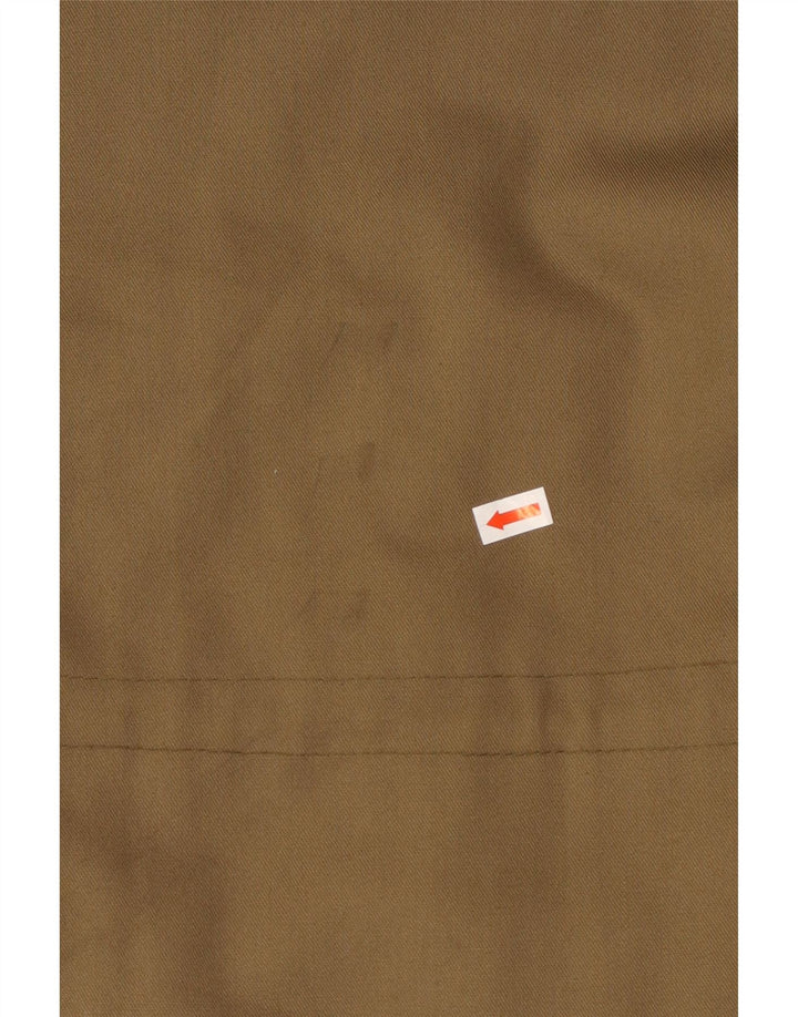 Jaqueta militar masculina VINTAGE com capuz IT 50 algodão cáqui grande