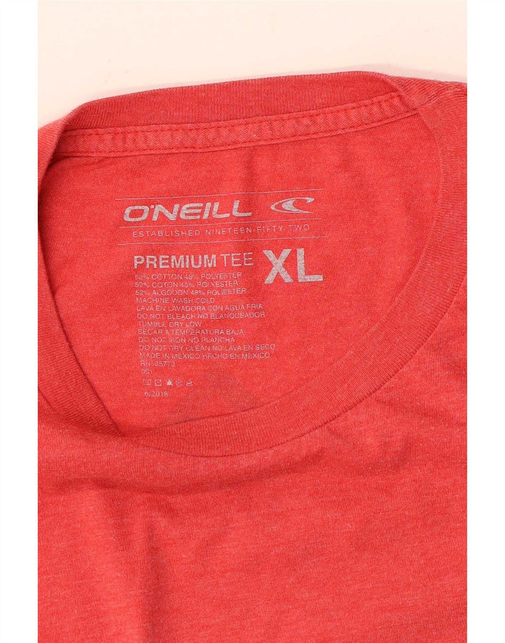 Camiseta gráfica masculina O'Neill Top XL algodão vermelho