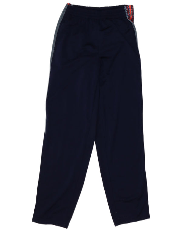 Calça de treino masculina Diadora UK 42 grande bloco colorido azul marinho