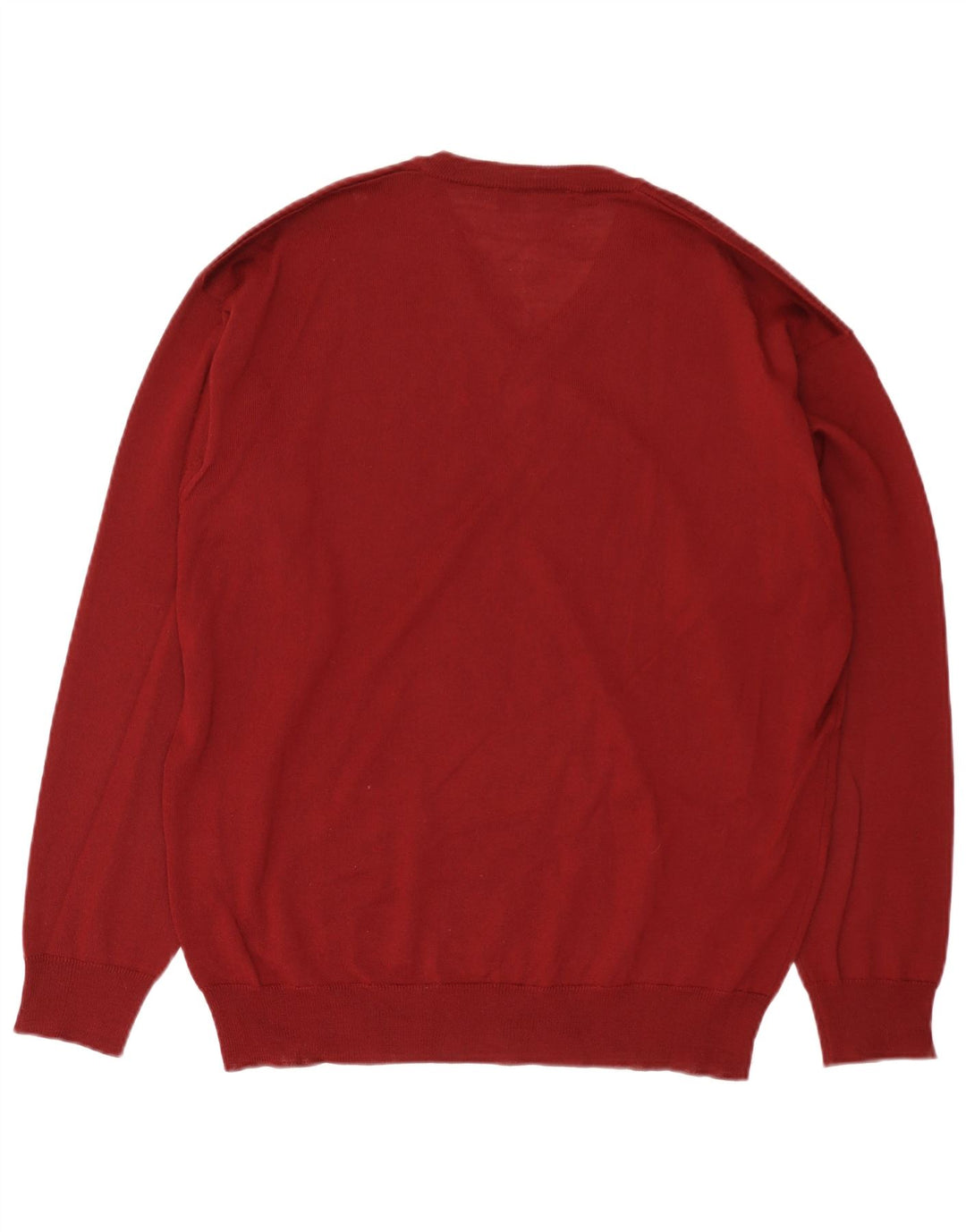 BEXLEYS Suéter masculino com decote em V IT 56 2XL Lã Borgonha