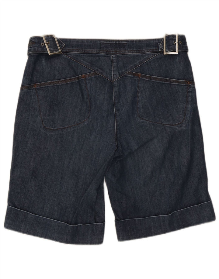 Shorts jeans feminino Trussardi W30 algodão azul médio