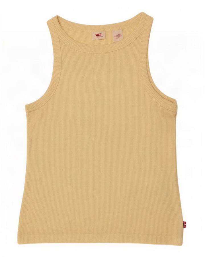 Colete feminino Levi's Top UK 12 Médio Amarelo Modal