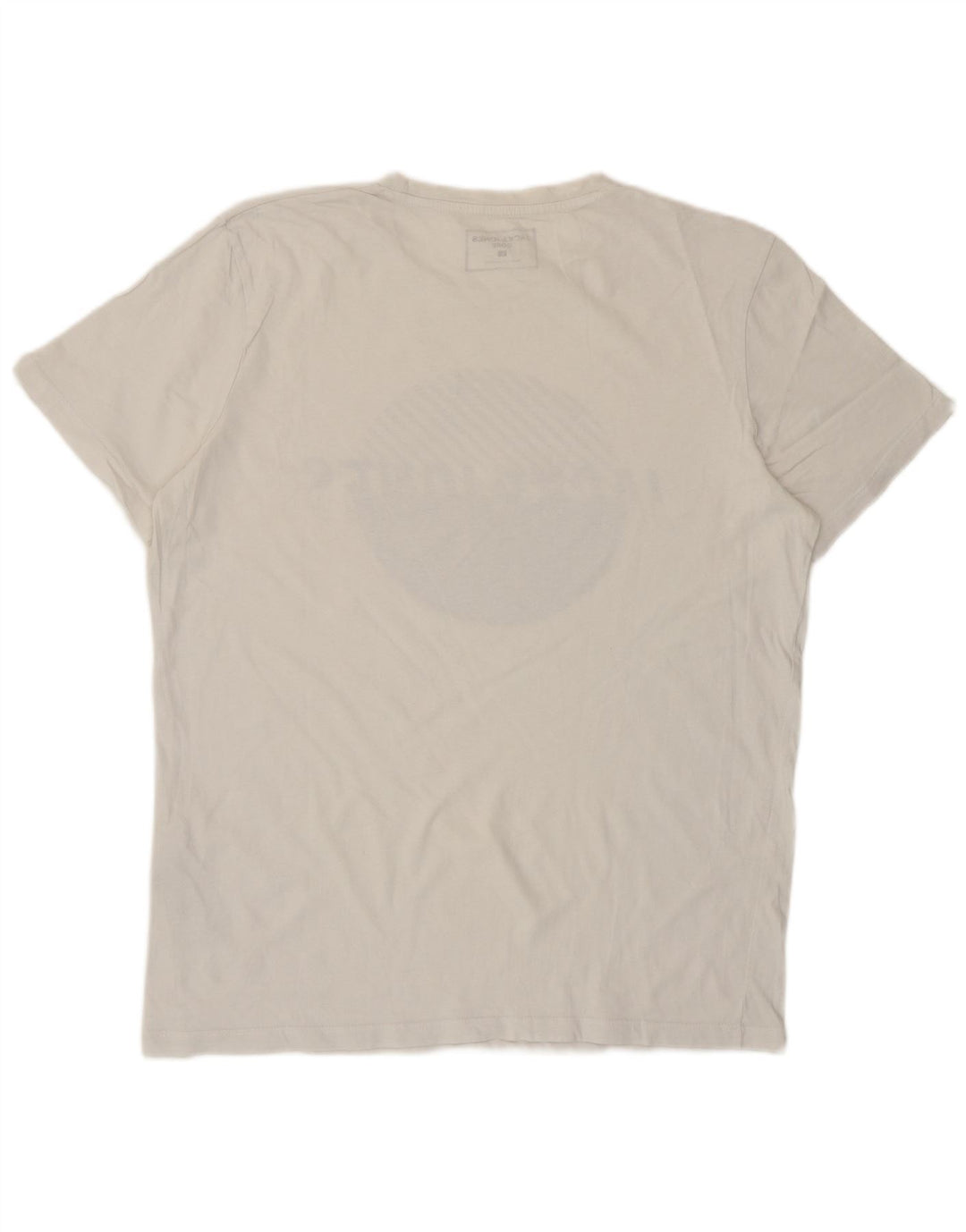 Camiseta gráfica masculina Jack & Jones grande algodão branco
