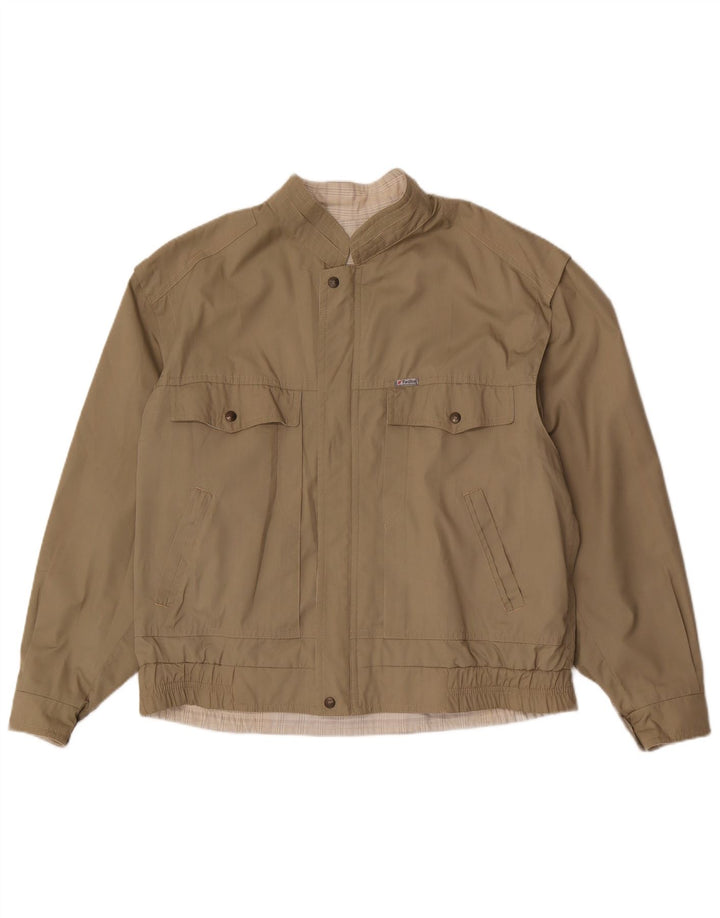 Jaqueta bomber reversível masculina Faciba IT 54 2X poliéster cáqui