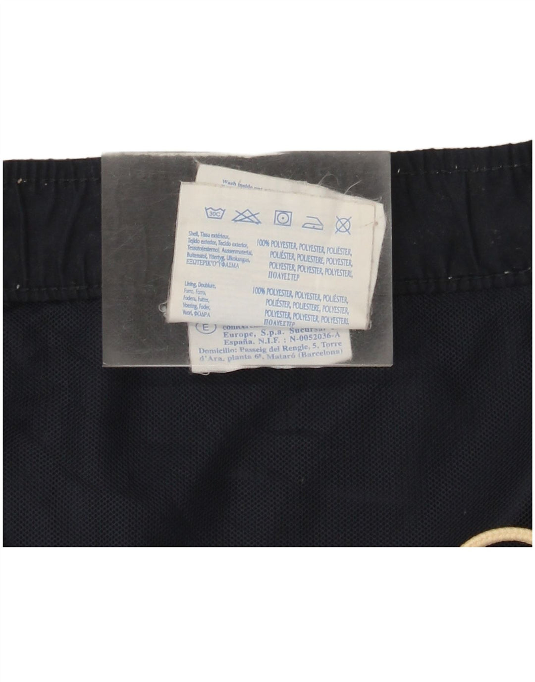 Shorts de natação masculino Champion grande poliéster azul marinho